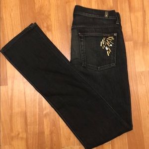 7 for all mankind jeweled pocket jeans